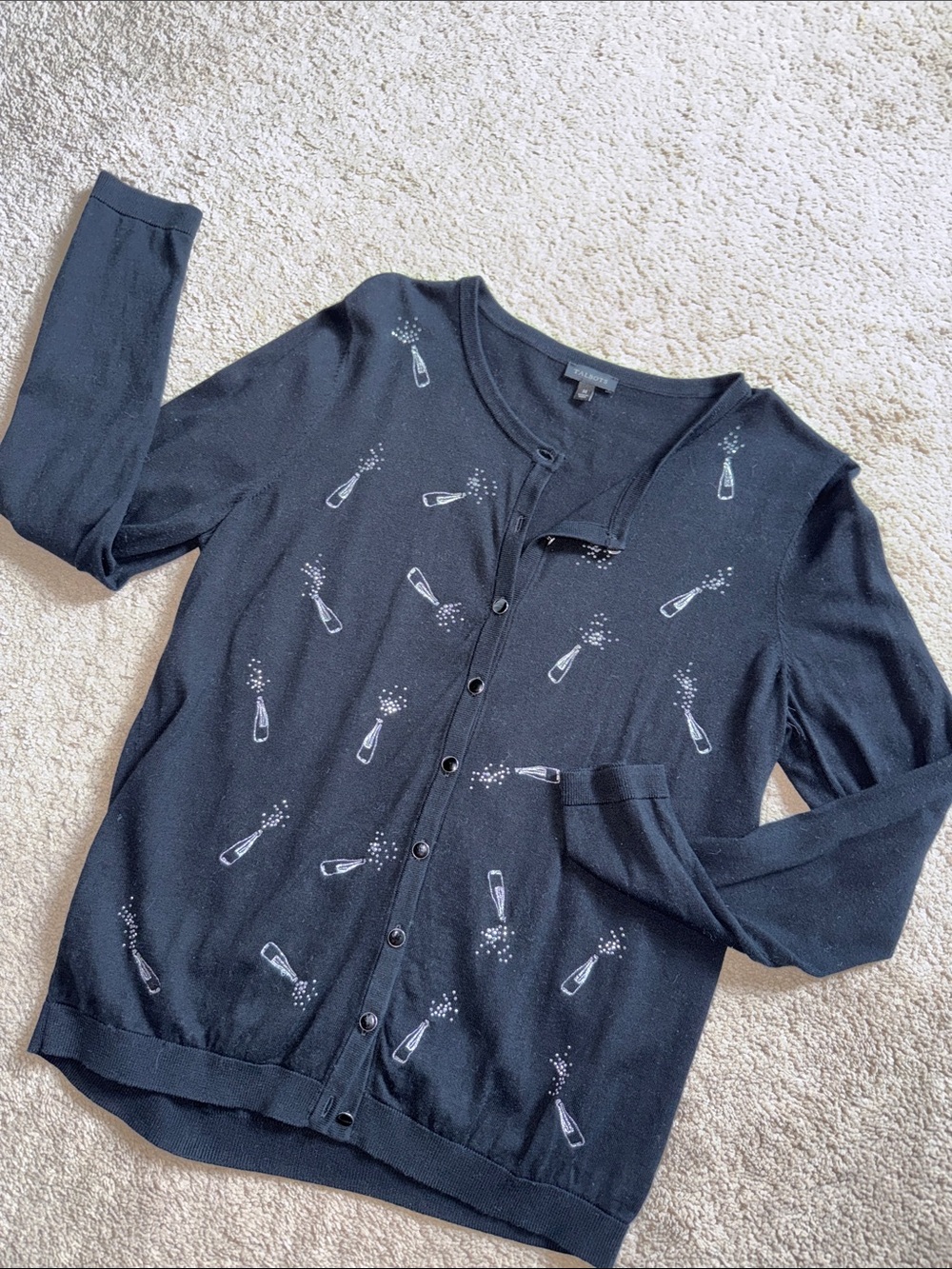 Pop the Bubbly! Talbots cardigan